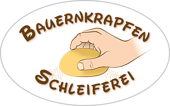 Logogestaltung der Bauernkrapfen-Schleiferei